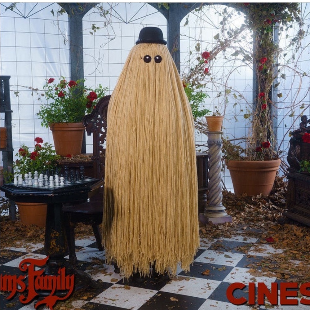 New handmade ADULT Cousin ITT Costume Addams Family Halloween Winner It YARN